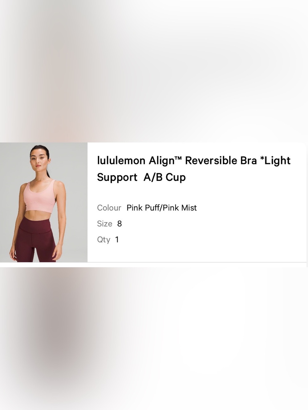 lululemon Align™ Reversible Bra *Light
Support A/B Cup